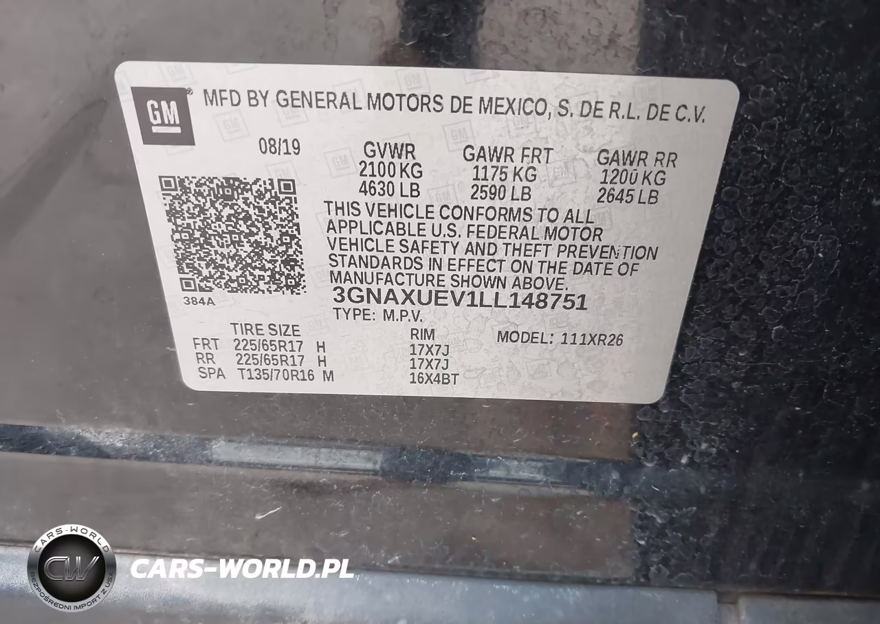 2020 Chevrolet Equinox Awd Lt 1.5L Turbo VIN:3GNAXUEV1LL148751 - 9