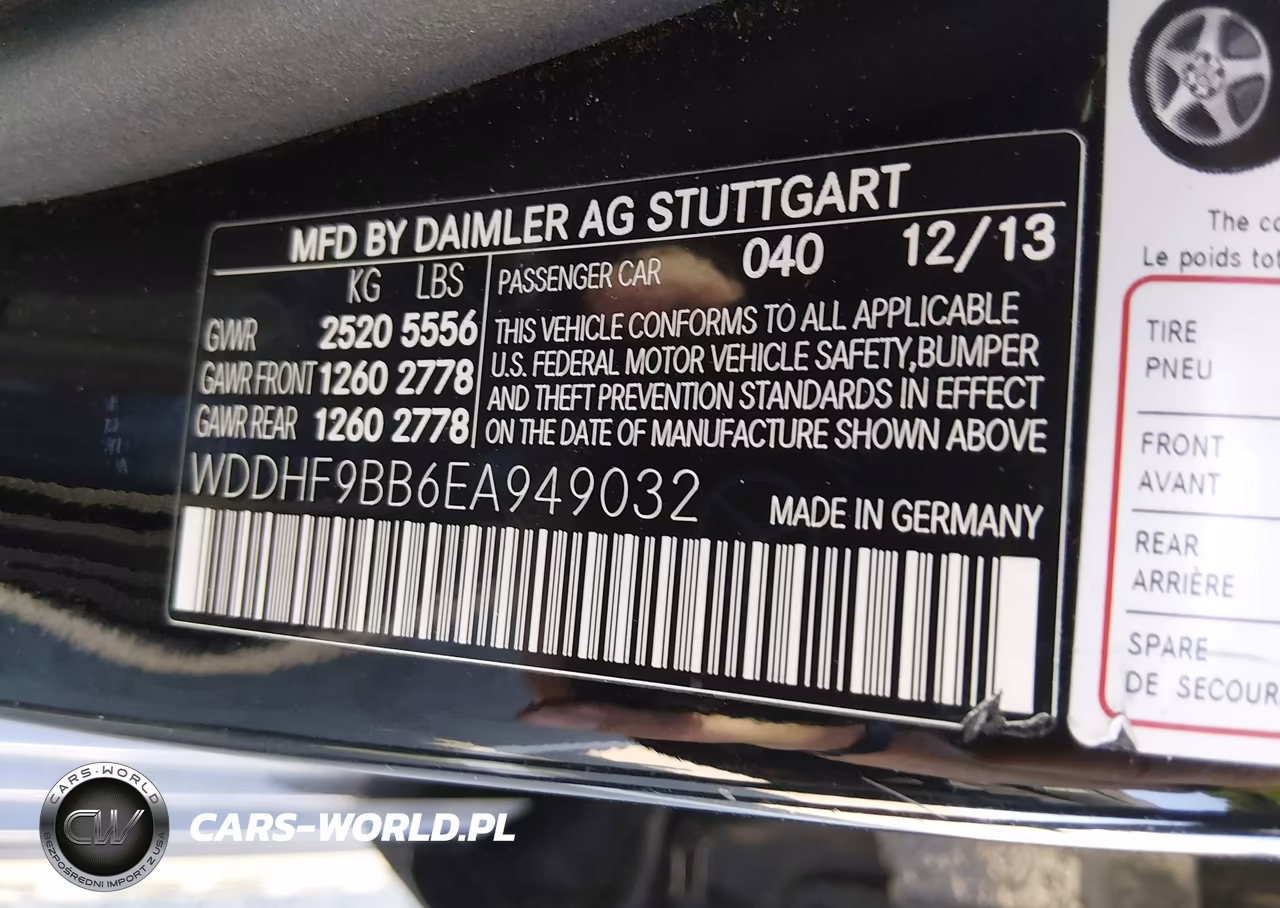 2014 Mercedes-Benz E 550 4Matic VIN:WDDHF9BB6EA949032 - 9