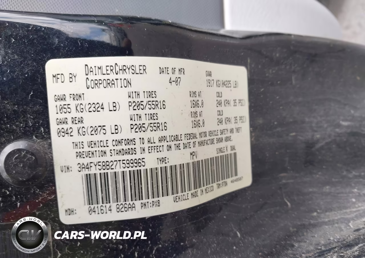 2007 Chrysler Pt Cruiser Touring VIN:3A4FY58B27T599965 - 9