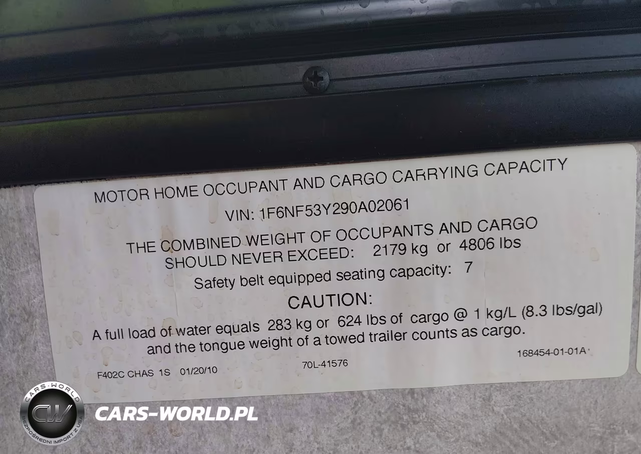 2010 Ford F550 Super Duty Stripped Chass VIN:1F6NF53Y290A02061 - 9