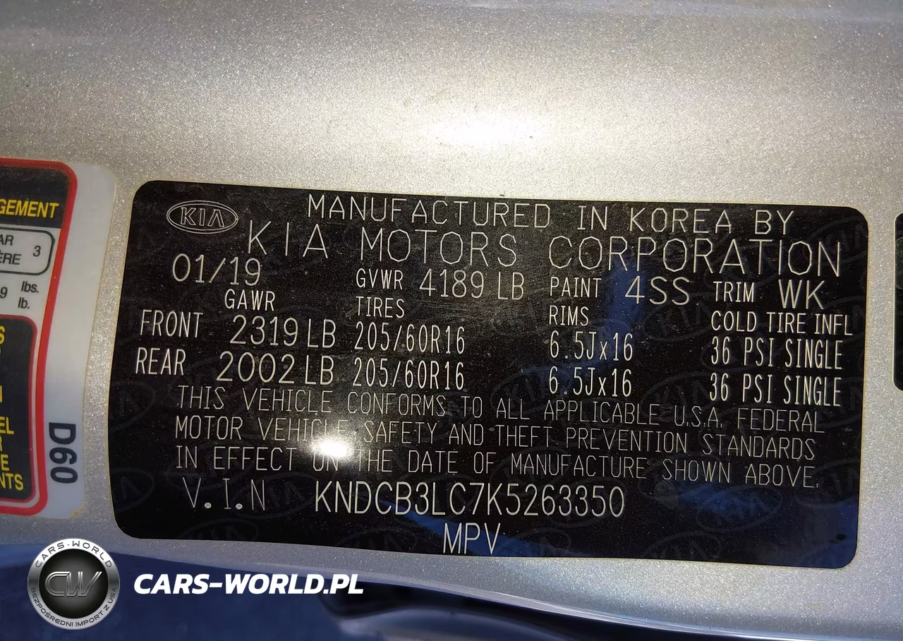 2019 Kia Niro Lx VIN:KNDCB3LC7K5263350 - 9
