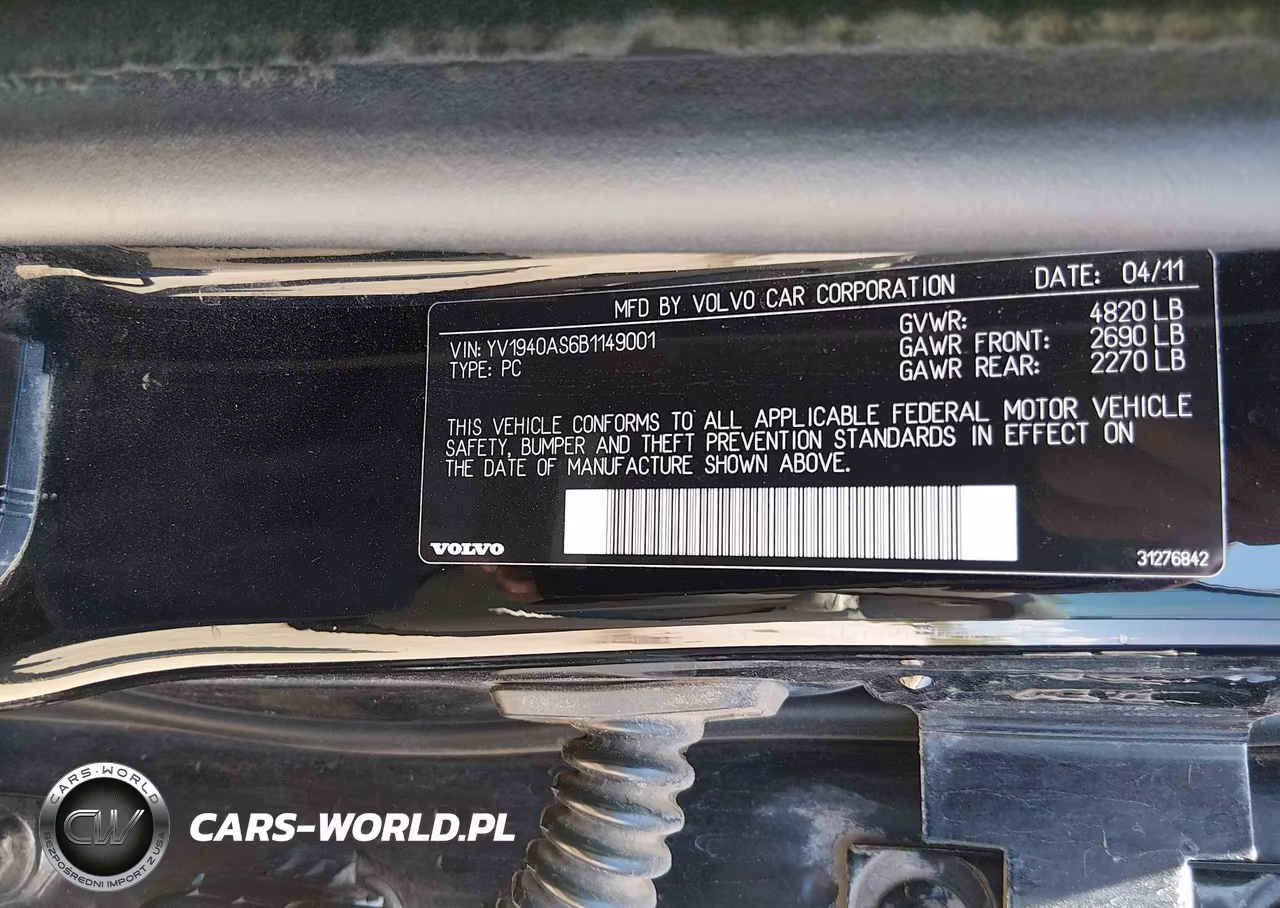 2011 Volvo S80 3.2 VIN:YV1940AS6B1149001 - 9