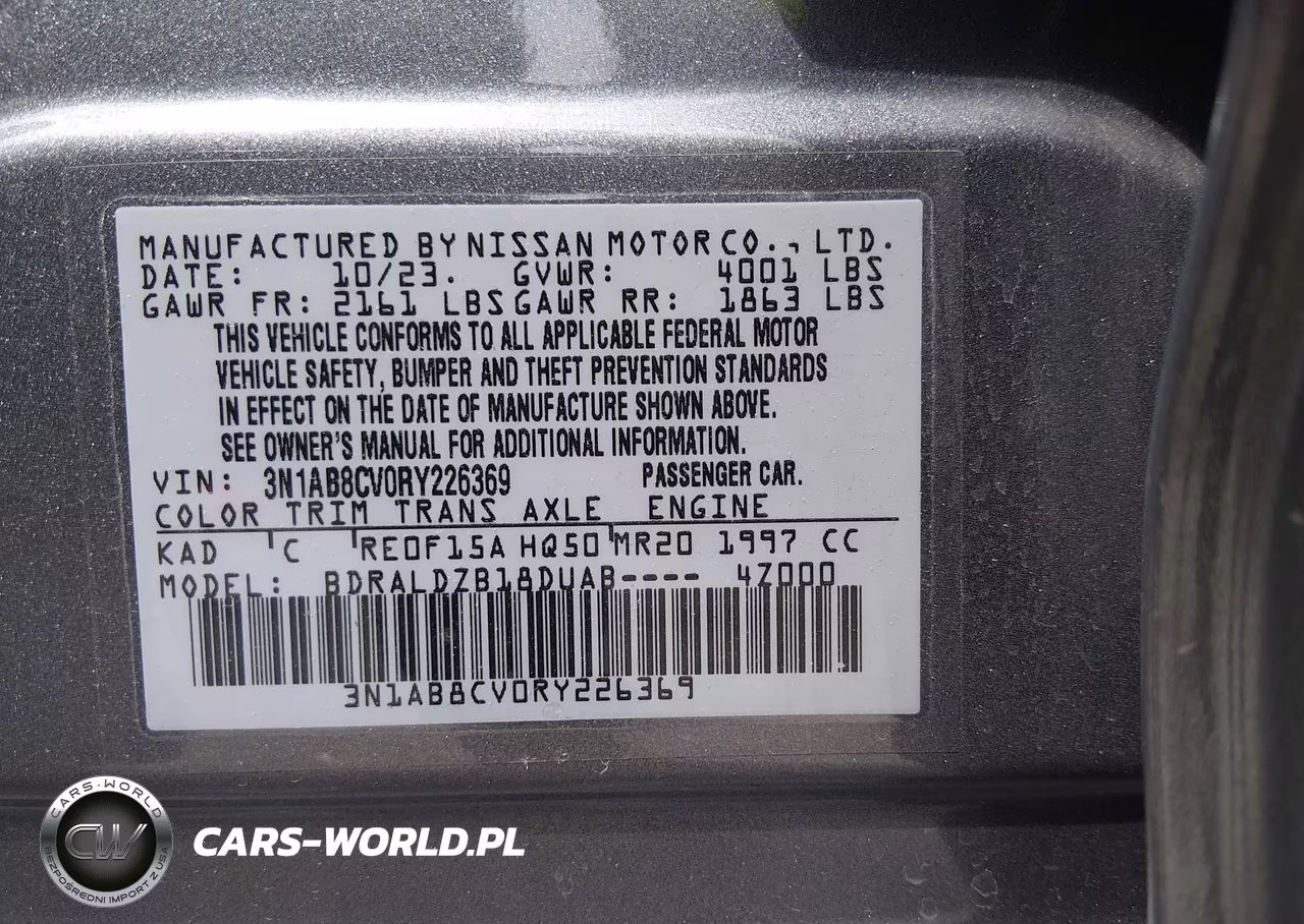 2024 Nissan Sentra Sv Xtronic Cvt VIN:3N1AB8CV0RY226369 - 9