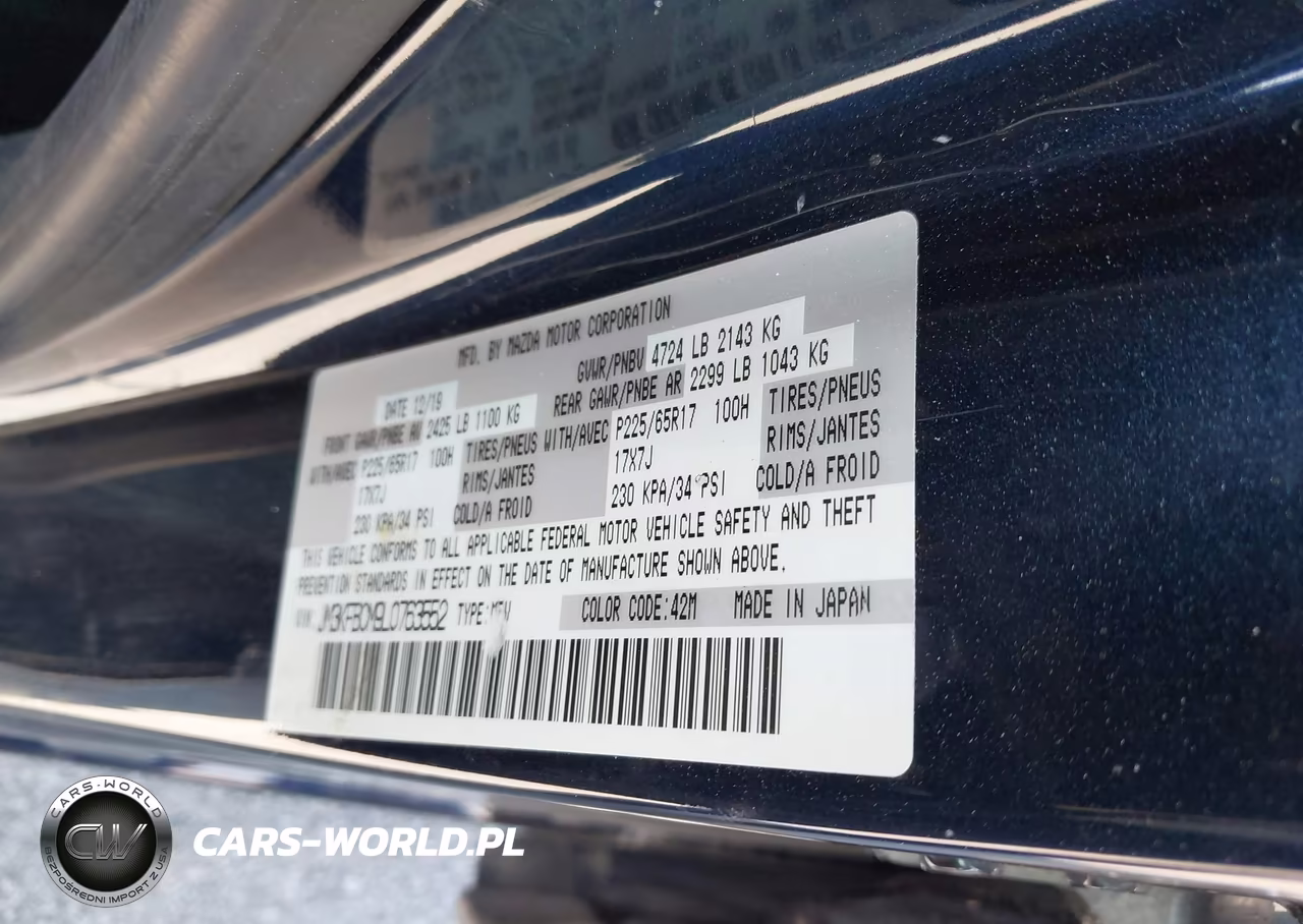 2020 Mazda Cx-5 Touring VIN:JM3KFBCM9L0763552 - 9
