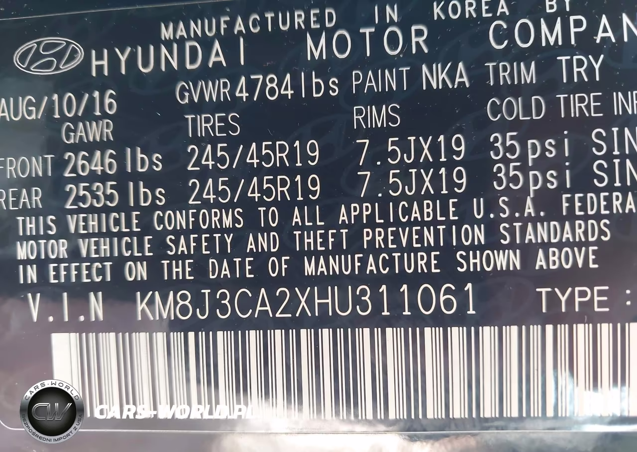 2017 Hyundai Tucson Limited VIN:KM8J3CA2XHU311061 - 9