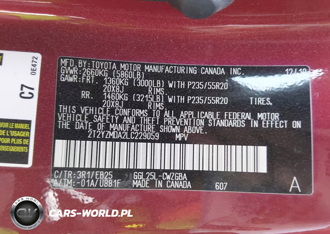 2020 Lexus Rx 350 F Sport Performance VIN:2T2YZMDA2LC229059 - 9