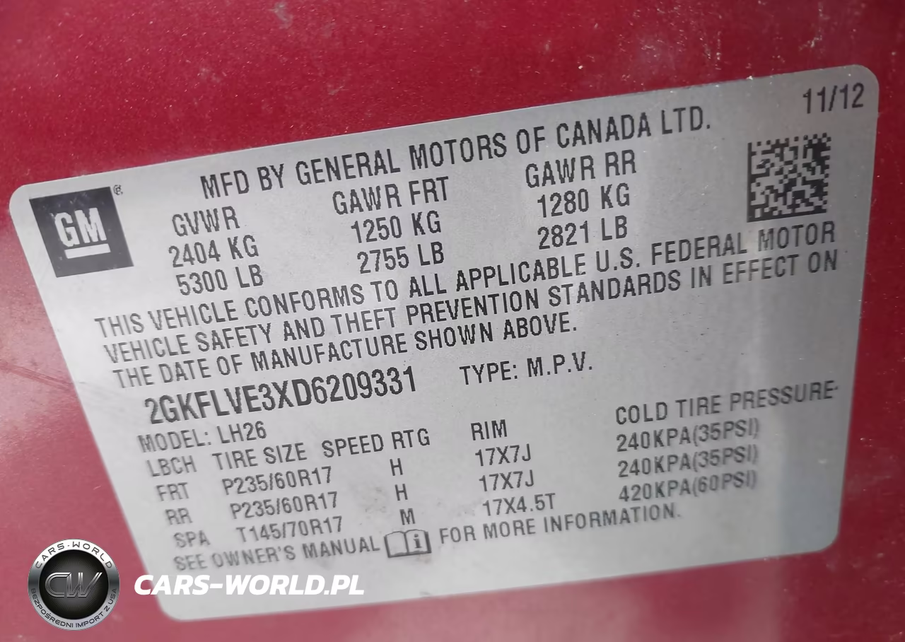 2013 GMC Terrain Slt-1 VIN:2GKFLVE3XD6209331 - 9