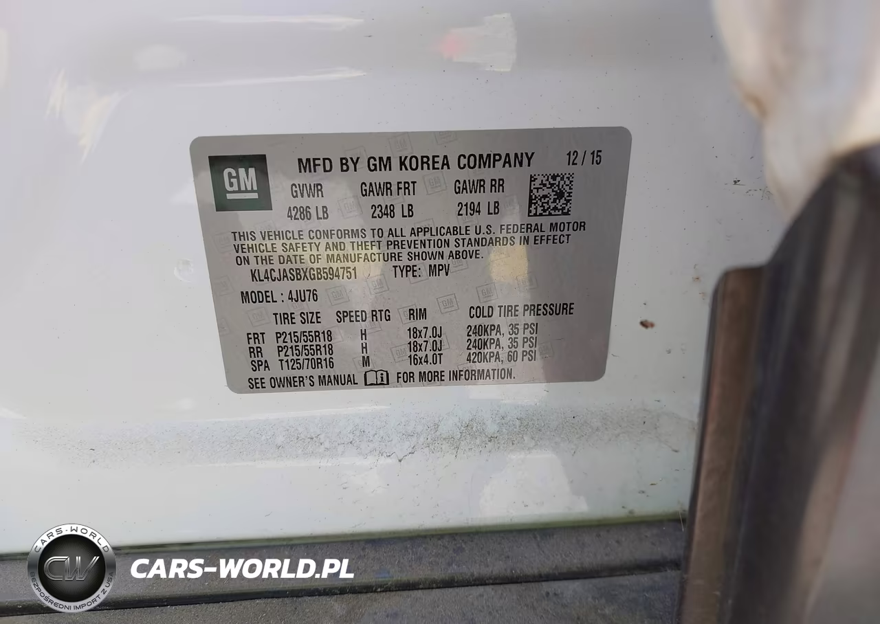 2016 Buick Encore VIN:KL4CJASBXGB594751 - 9