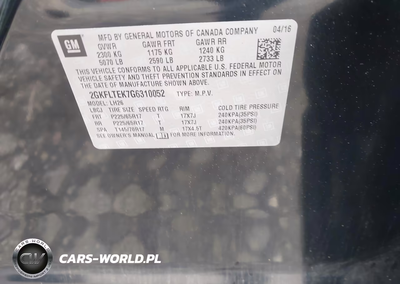 2016 GMC Terrain Sle-2 VIN:2GKFLTEK7G6310052 - 9
