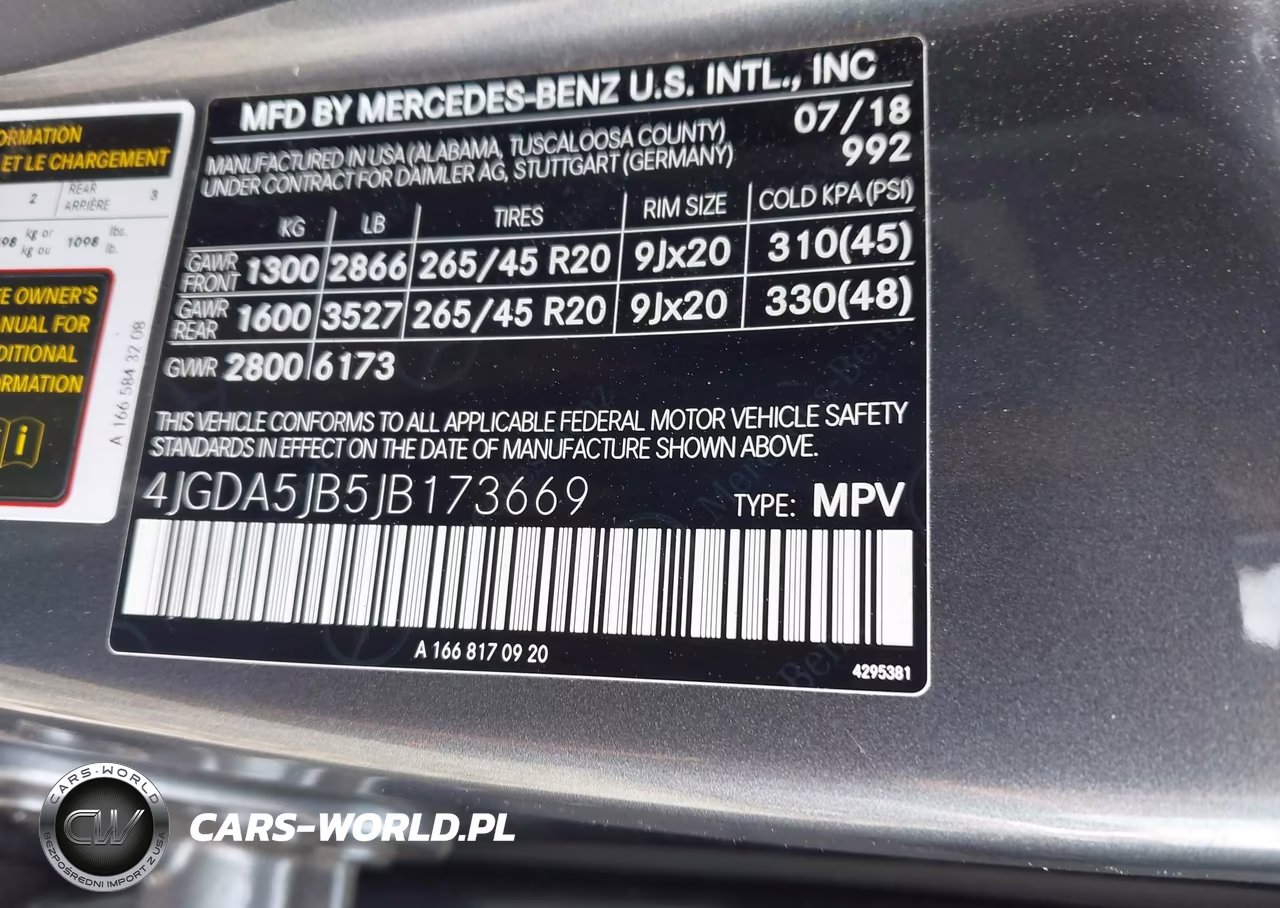 2018 Mercedes-Benz Gle 350 VIN:4JGDA5JB5JB173669 - 9