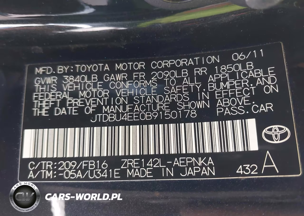 2011 Toyota Corolla Le VIN:JTDBU4EE0B9150178 - 9