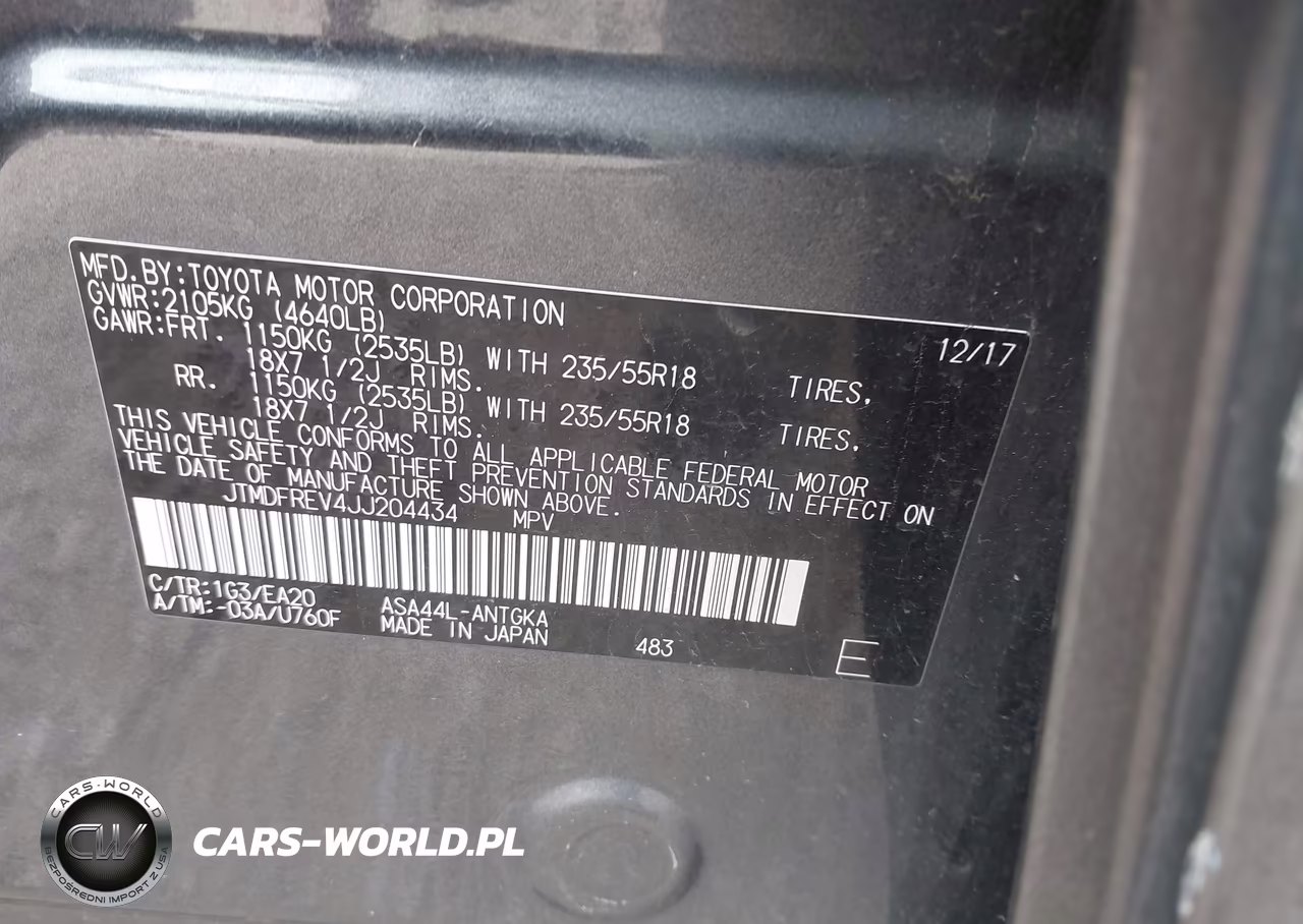 2018 Toyota Rav4 Limited VIN:JTMDFREV4JJ204434 - 9