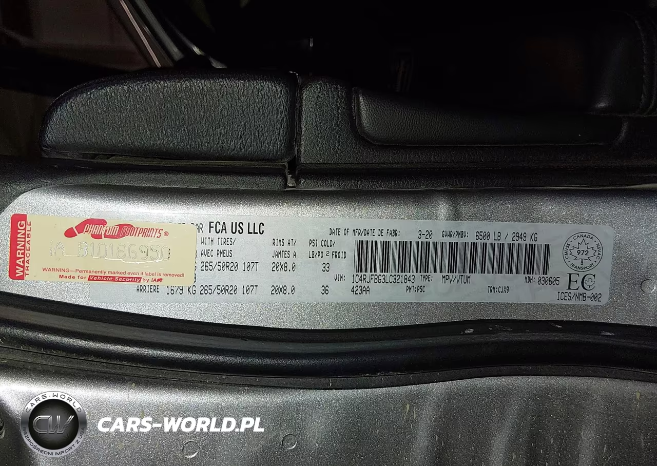 2020 Jeep Grand Cherokee Limited VIN:1C4RJFBG3LC321843 - 9
