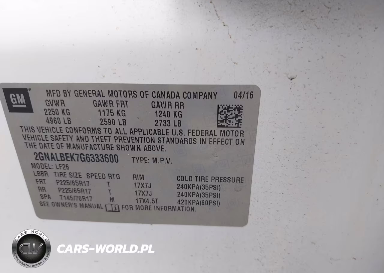 2016 Chevrolet Equinox Ls VIN:2GNALBEK7G6333600 - 9