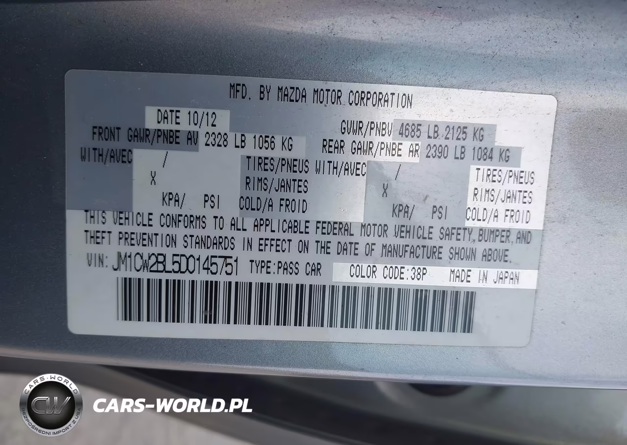 2013 Mazda Mazda5 Sport VIN:JM1CW2BL5D0145751 - 9