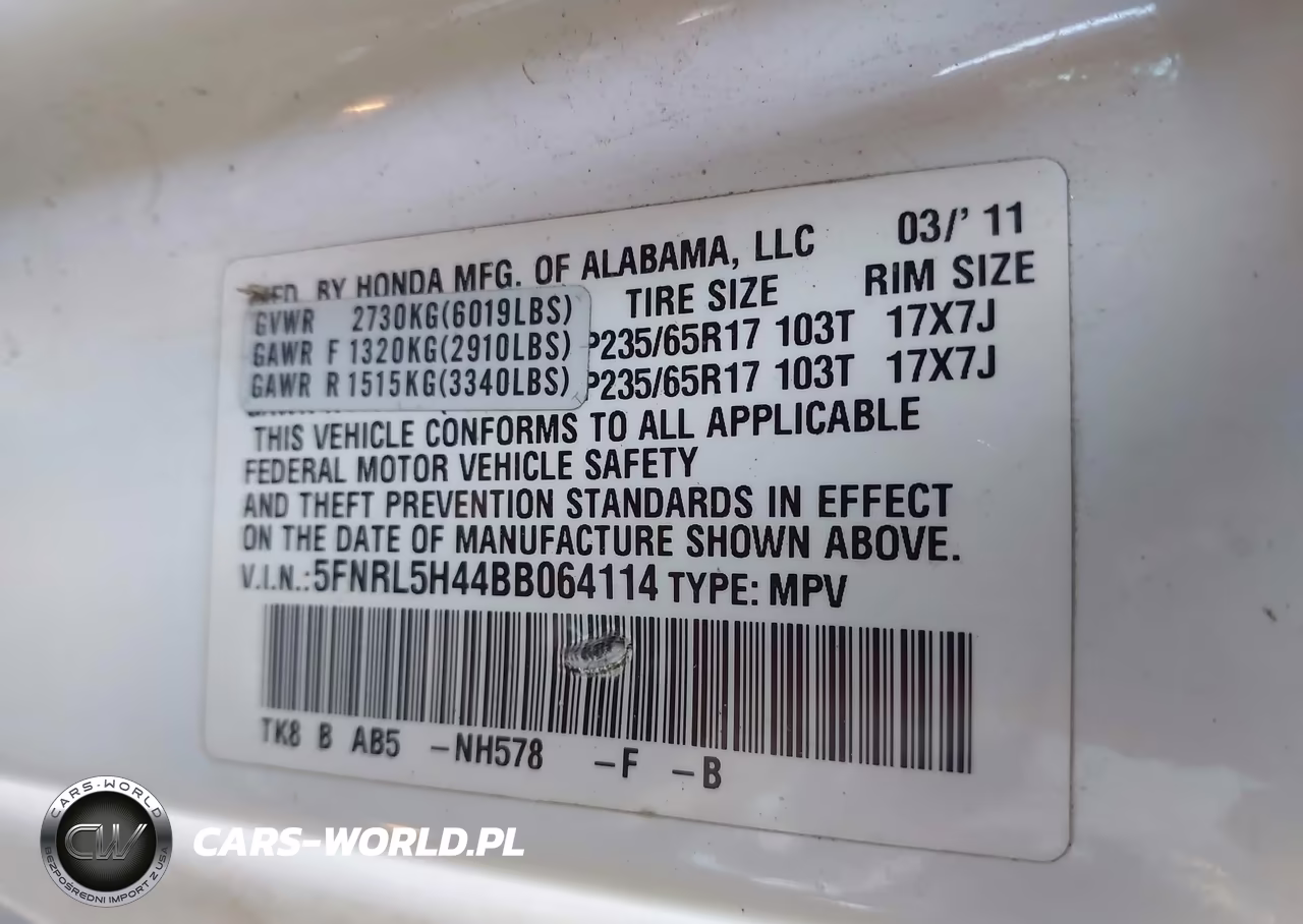 2011 Honda Odyssey Ex VIN:5FNRL5H44BB064114 - 9