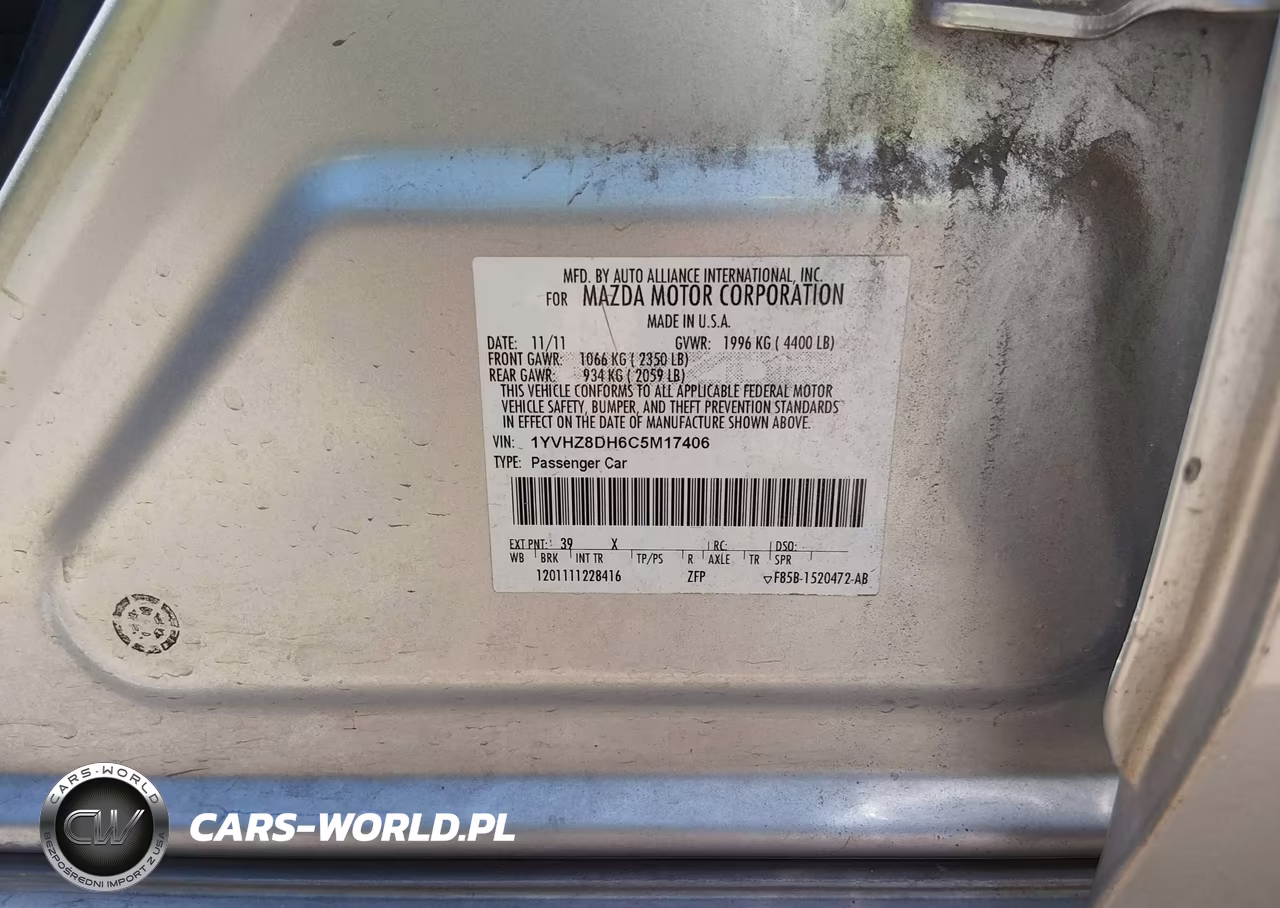 2012 Mazda Mazda6 I Touring VIN:1YVHZ8DH6C5M17406 - 9