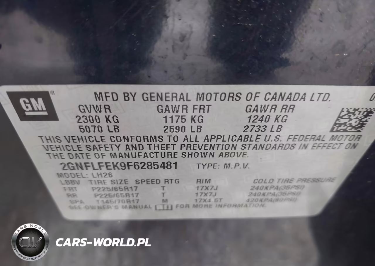 2015 Chevrolet Equinox 1Lt VIN:2GNFLFEK9F6285481 - 9