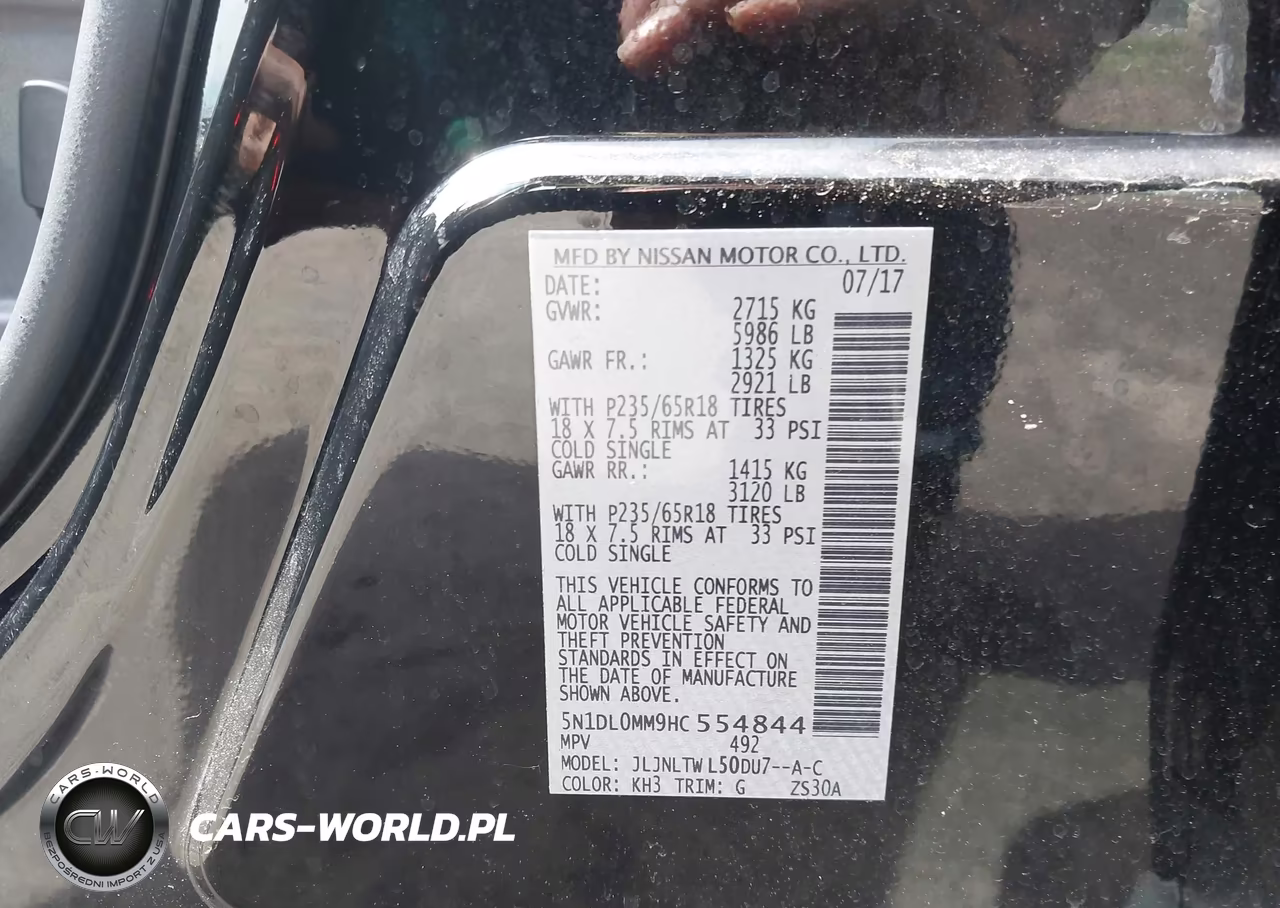 2017 Infiniti Qx60 VIN:5N1DL0MM9HC554844 - 9