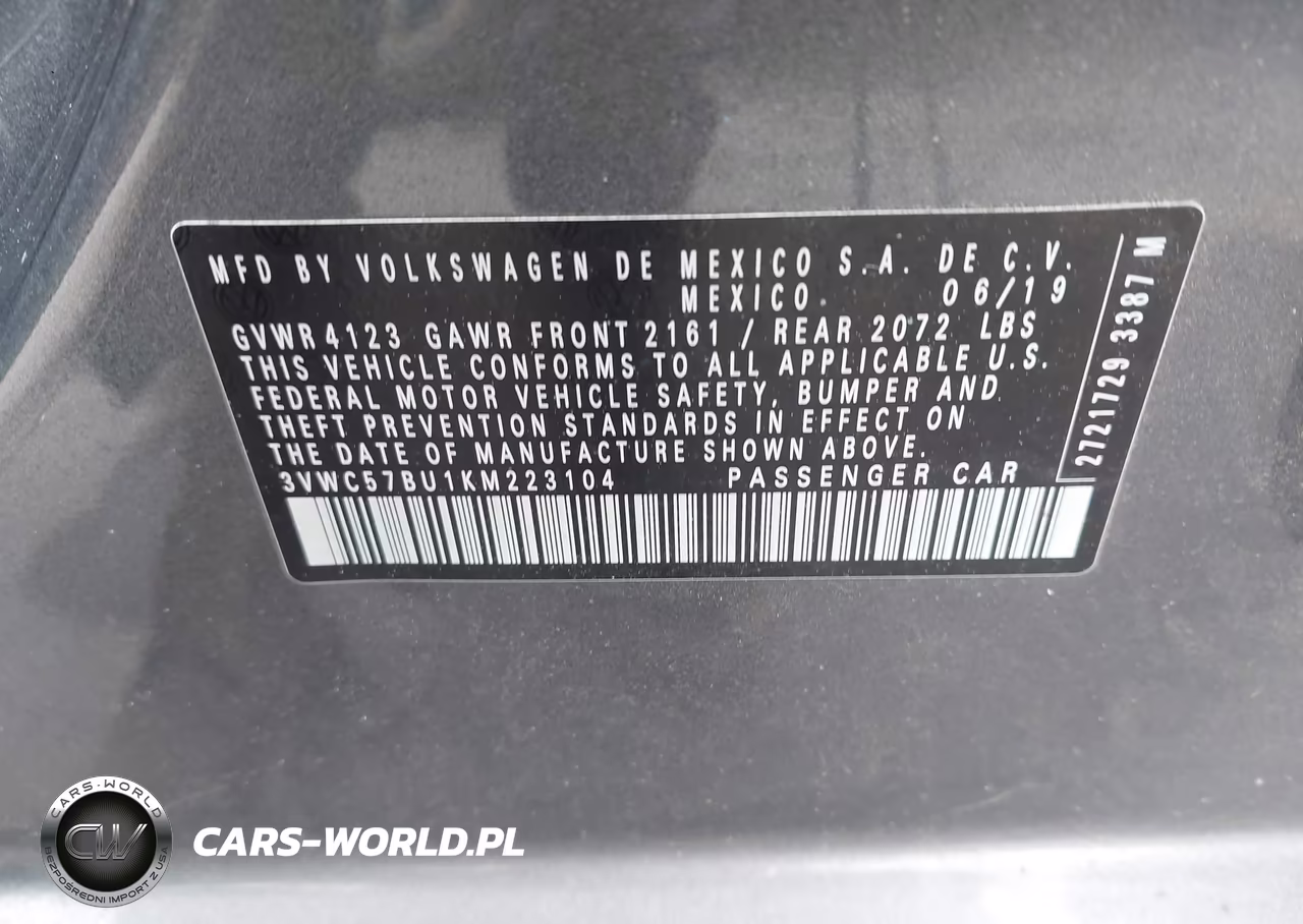 2019 Volkswagen Jetta 1.4T R-Line-1.4T S-1.4T Se VIN:3VWC57BU1KM223104 - 9
