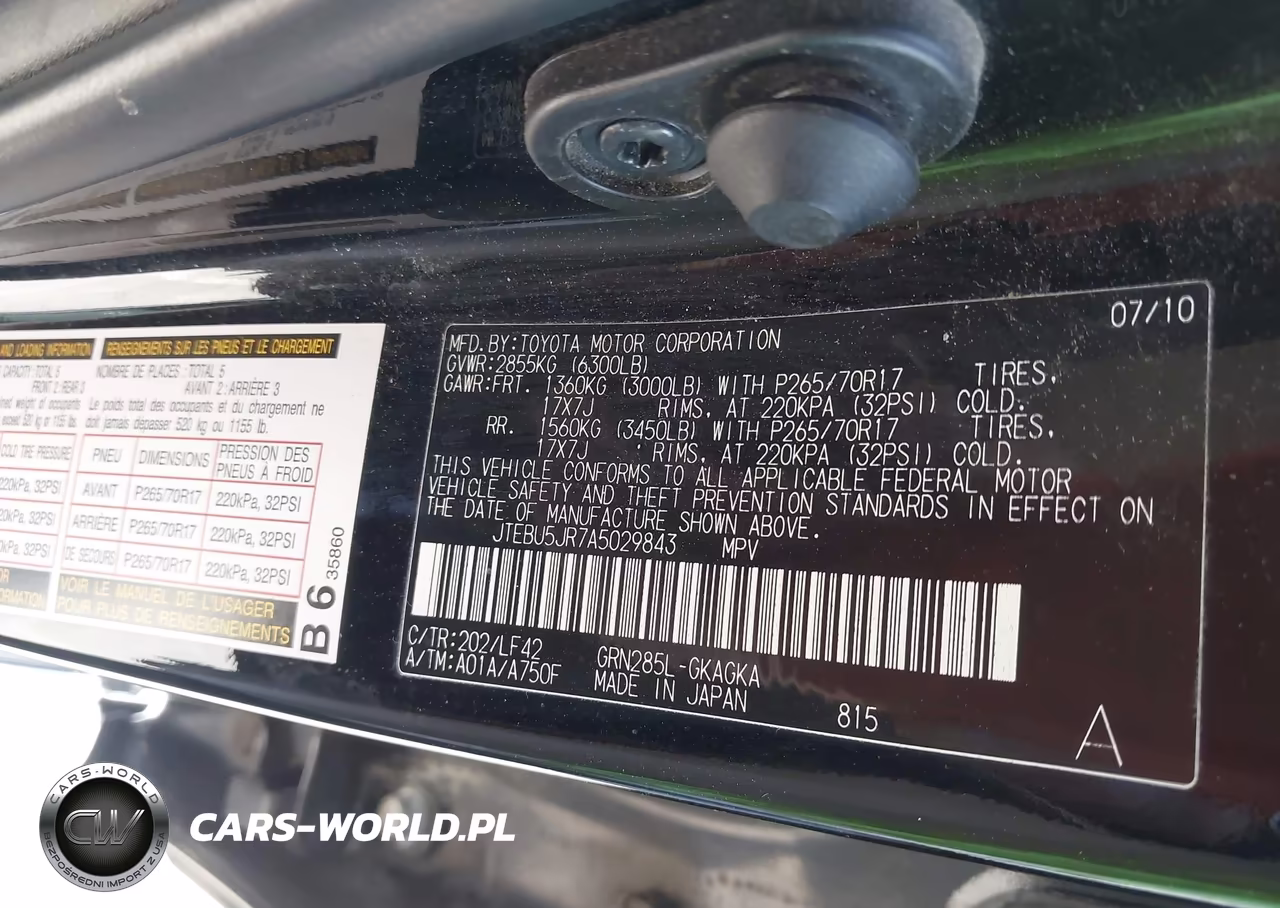 2010 Toyota 4Runner Sr5 V6 VIN:JTEBU5JR7A5029843 - 9