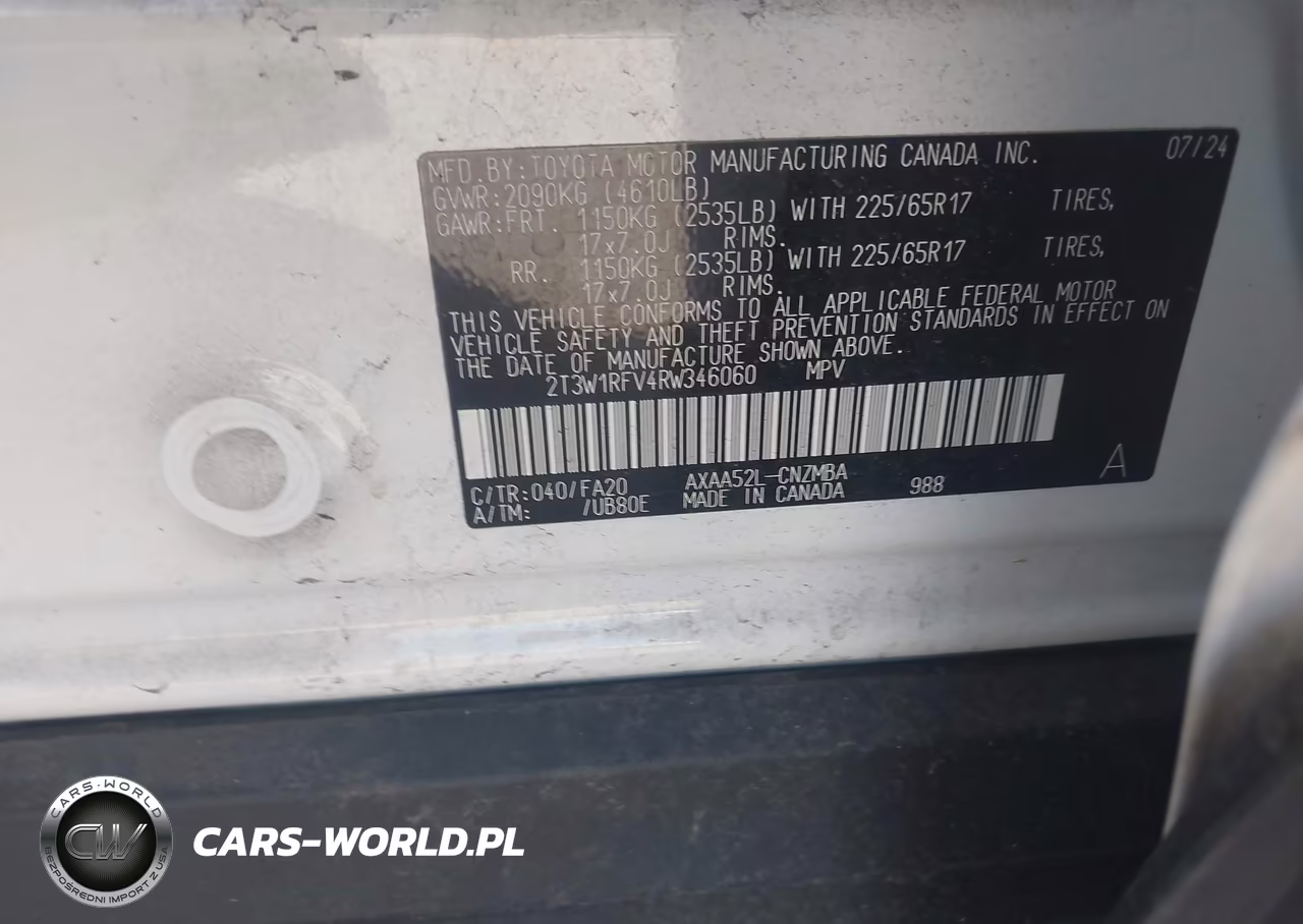 2024 Toyota Rav4 Xle VIN:2T3W1RFV4RW346060 - 9