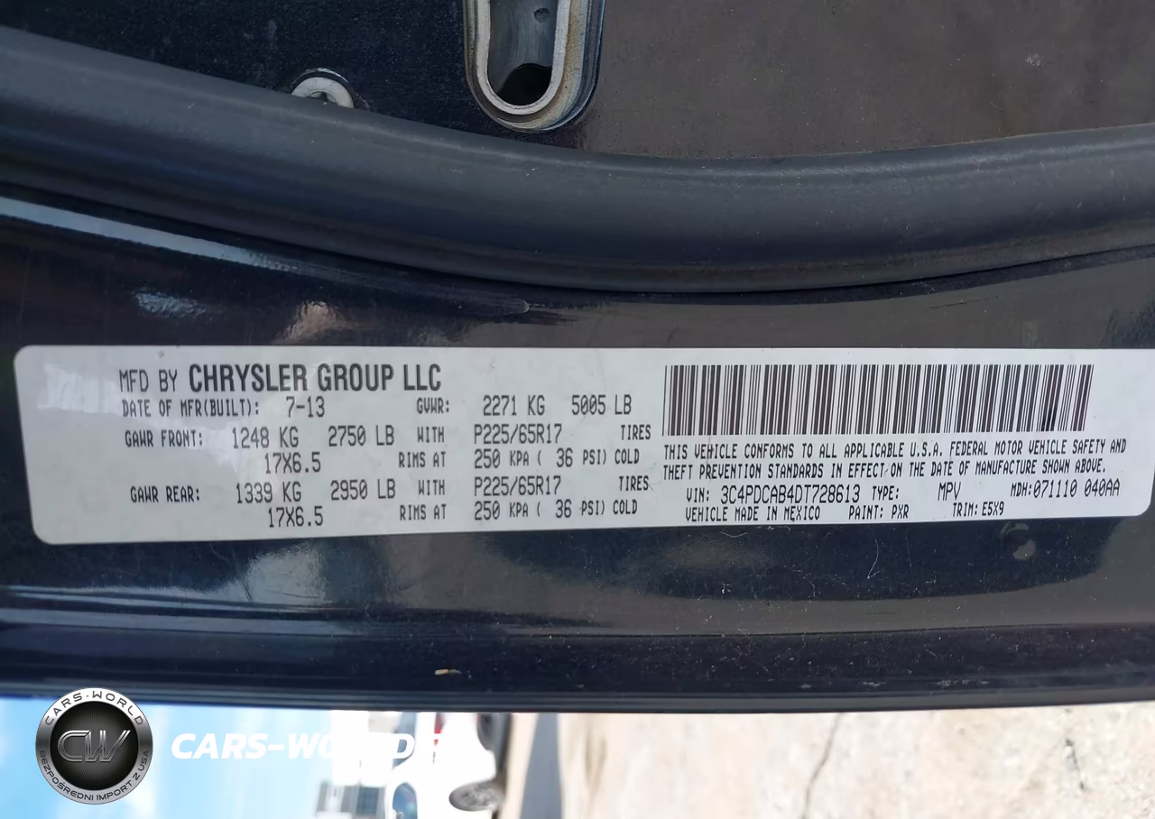 2013 Dodge Journey American Value Pkg VIN:3C4PDCAB4DT728613 - 9