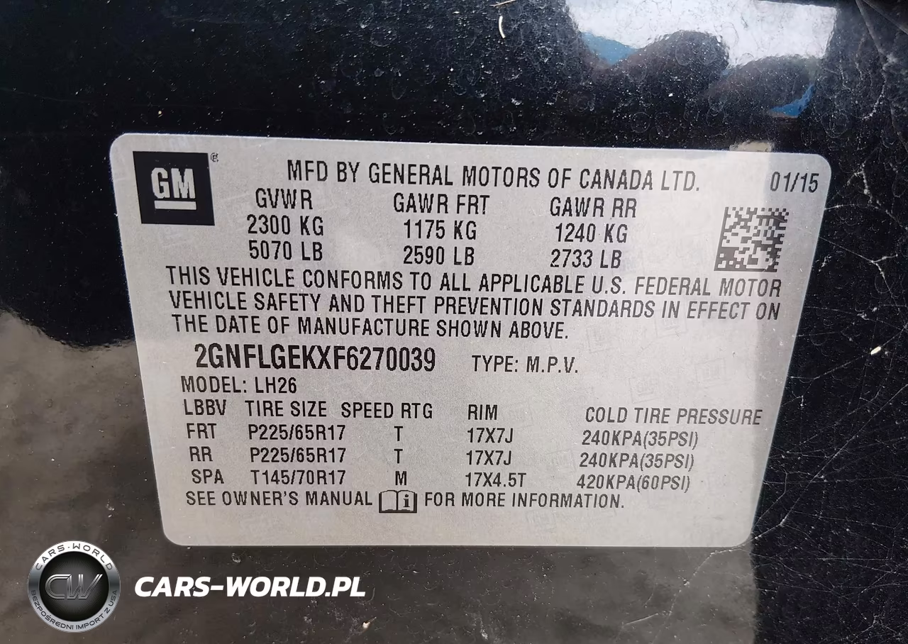 2015 Chevrolet Equinox 2Lt VIN:2GNFLGEKXF6270039 - 9