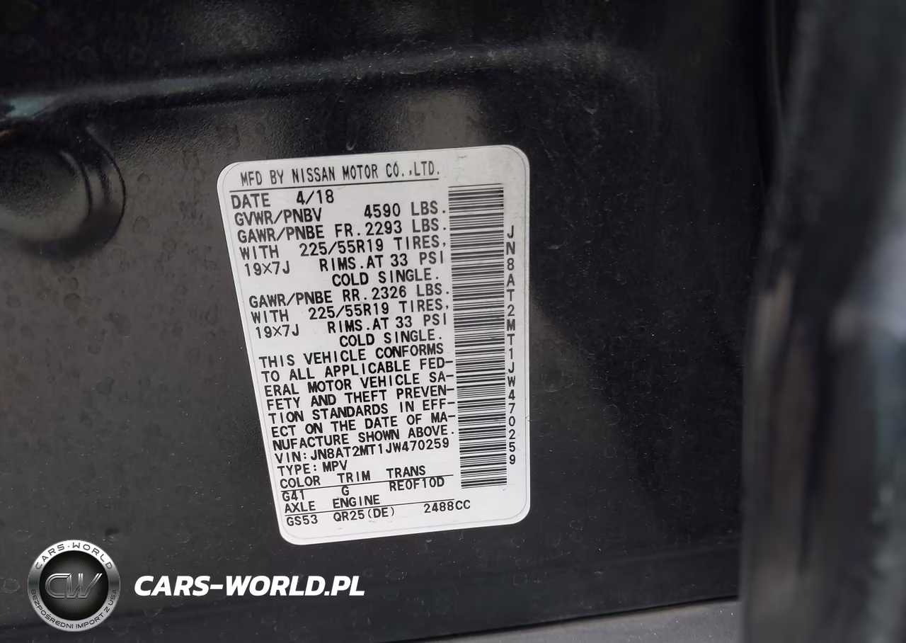 2018 Nissan Rogue Sl VIN:JN8AT2MT1JW470259 - 9