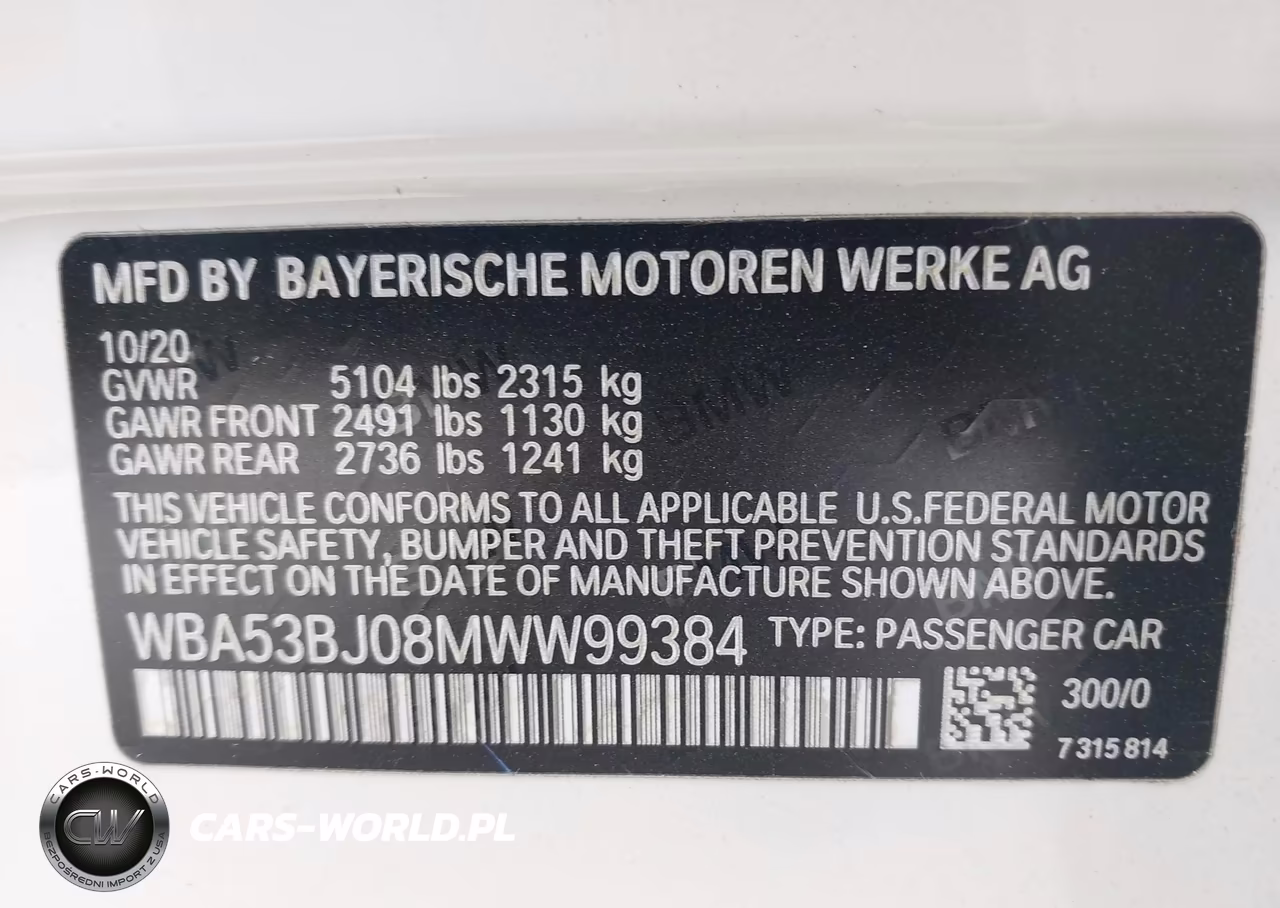 2021 BMW 540I VIN:WBA53BJ08MWW99384 - 9