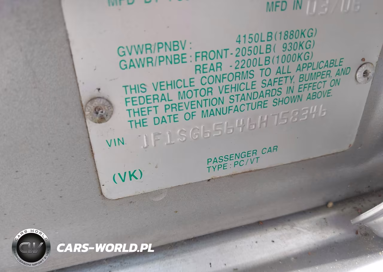 2006 Subaru Forester 2.5X VIN:JF1SG65646H758346 - 9