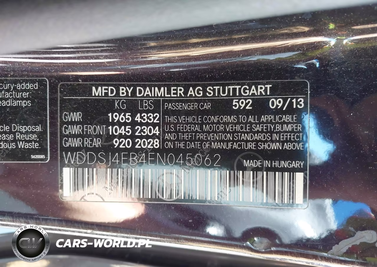 2014 Mercedes-Benz Cla 250 VIN:WDDSJ4EB4EN045062 - 9