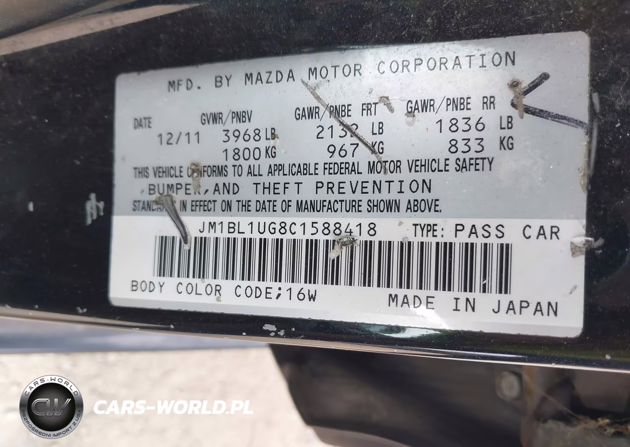 2012 Mazda Mazda3 I Sport VIN:JM1BL1UG8C1588418 - 9