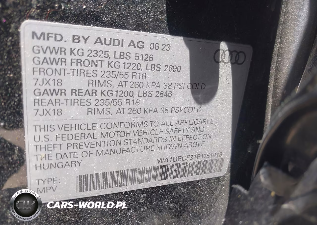 2023 Audi Q3 Premium 45 Tfsi S Line Quattro Tiptronic VIN:WA1DECF31P1151918 - 9