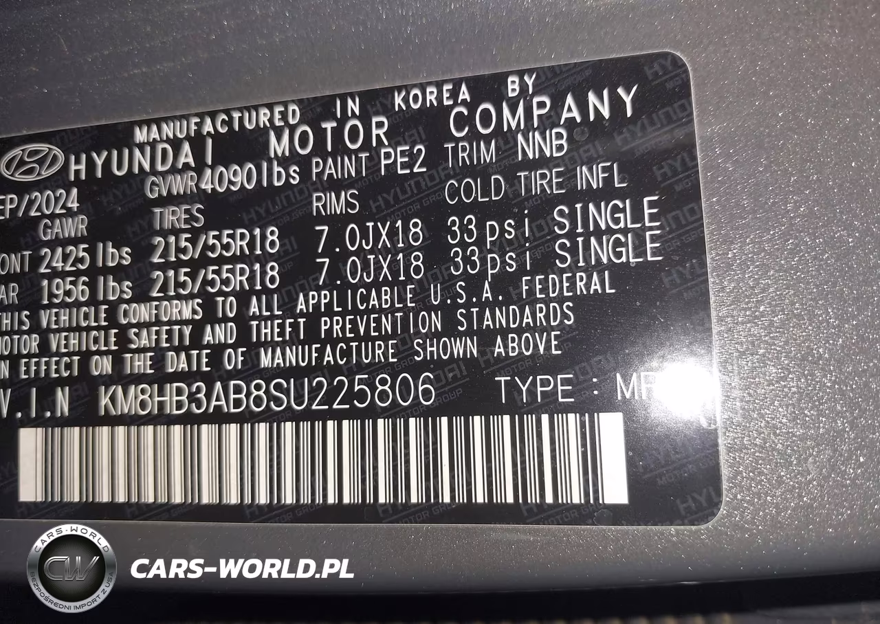 2025 Hyundai Kona Sel VIN:KM8HB3AB8SU225806 - 9
