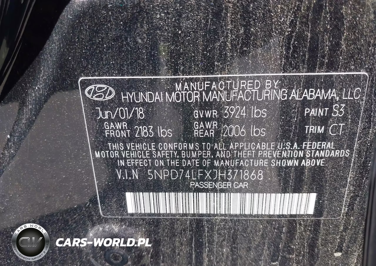 2018 Hyundai Elantra Se VIN:5NPD74LFXJH371868 - 9