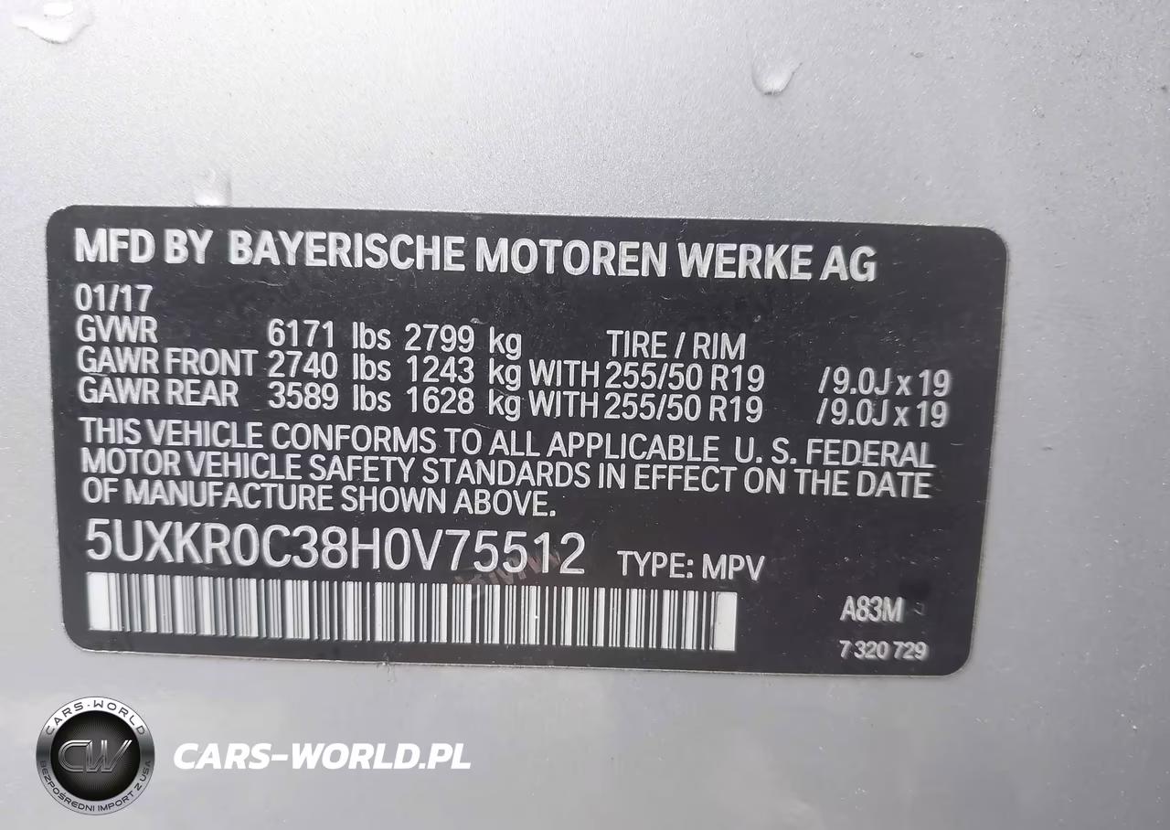 2017 BMW X5 xDrive35I VIN:5UXKR0C38H0V75512 - 9