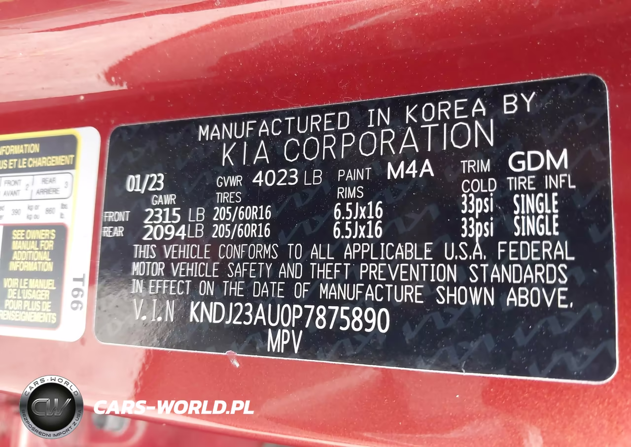 2023 Kia Soul Lx VIN:KNDJ23AU0P7875890 - 9