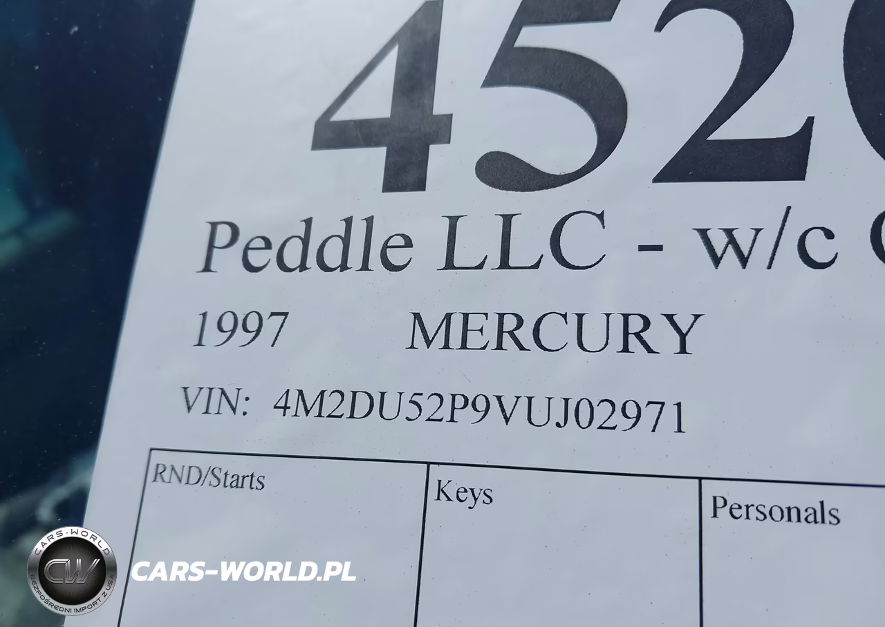 1997 Mercury Mountaineer VIN:4M2DU52P9VUJ02971 - 9