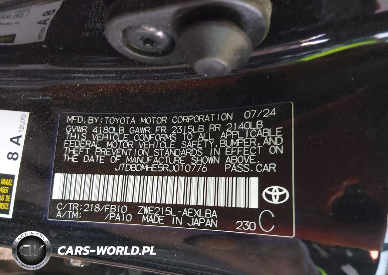 2024 Toyota Corolla Hybrid Le VIN:JTDBDMHE5RJ010776 - 9