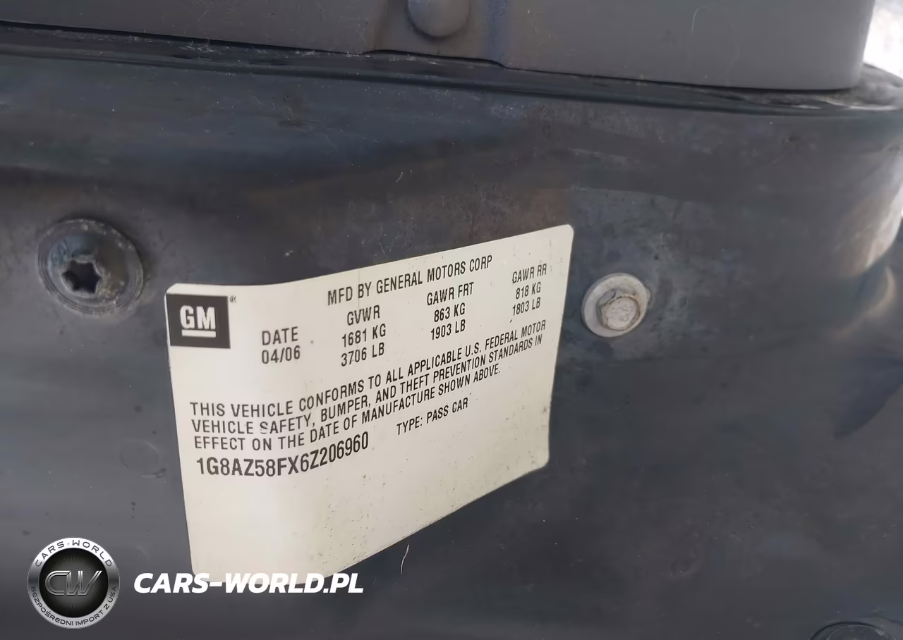 2006 Saturn Ion 2 VIN:1G8AZ58FX6Z206960 - 9