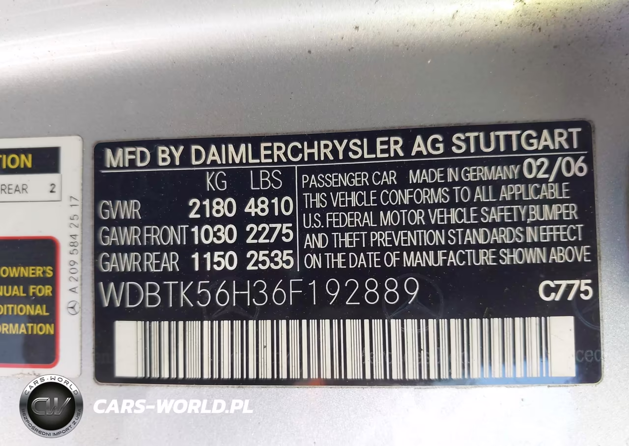 2006 Mercedes-Benz Clk 350 VIN:WDBTK56H36F192889 - 9