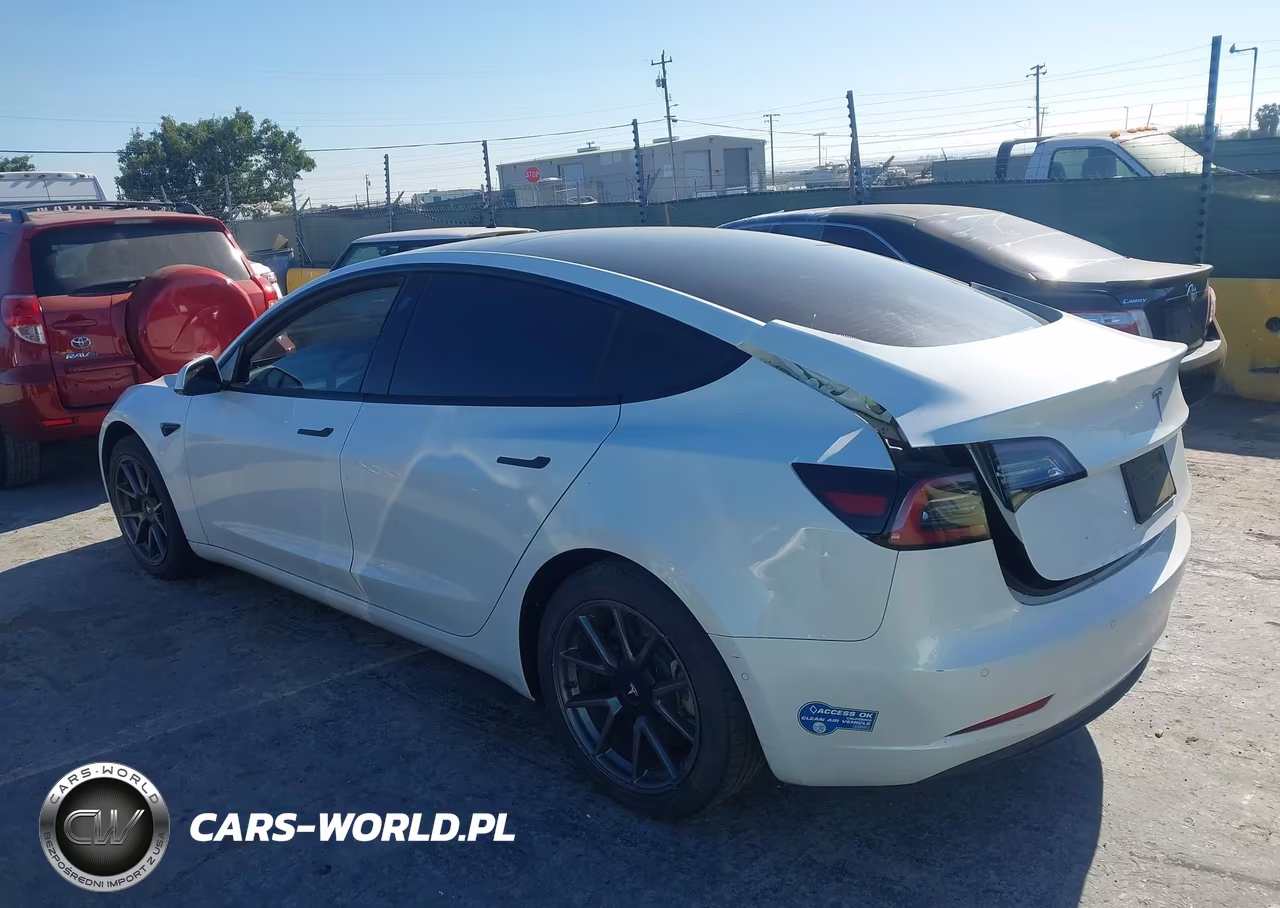 2021 Tesla Model 3 Standard Range Plus Rear-Wheel Drive VIN:5YJ3E1EA1MF002756 - 3