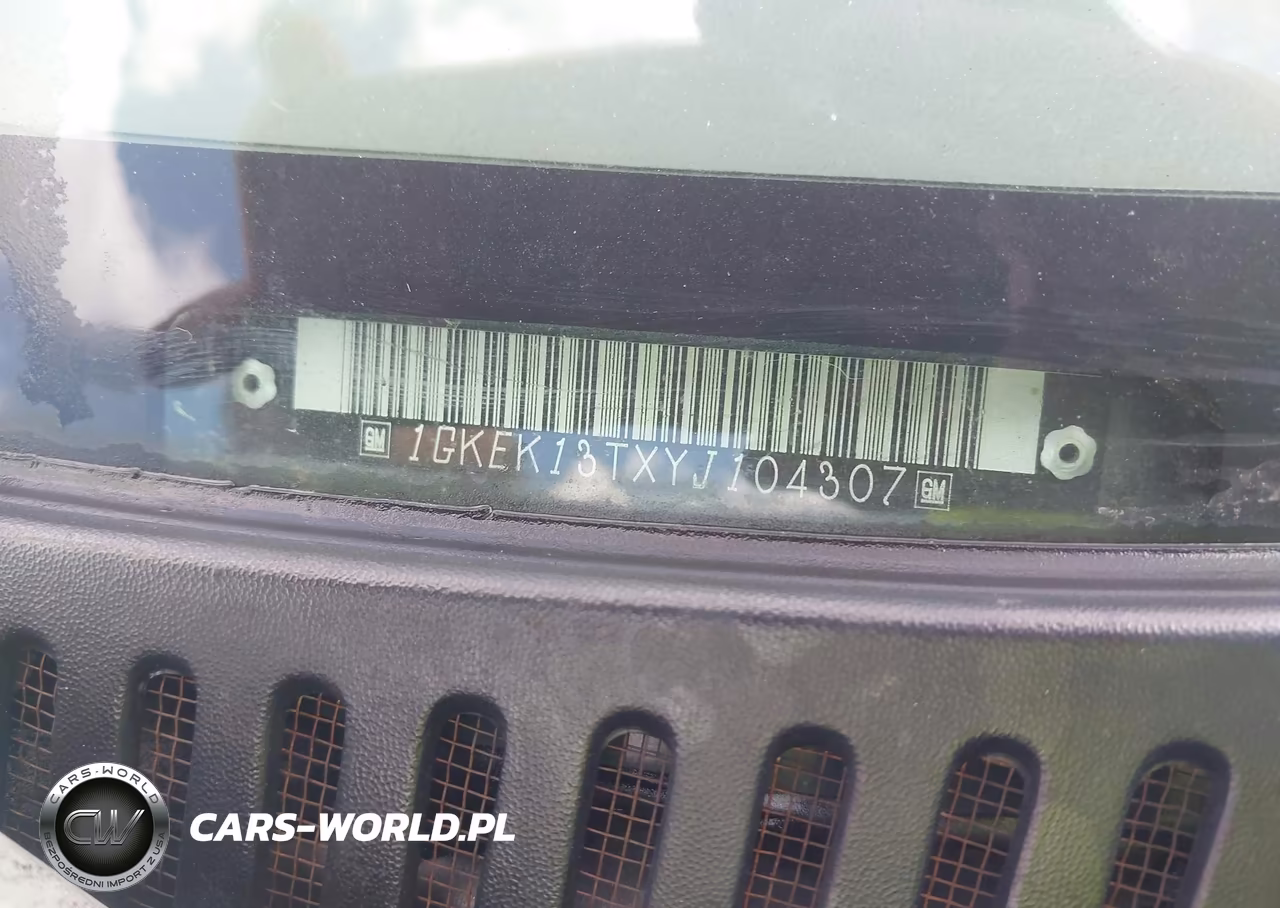 2000 GMC Yukon Slt VIN:1GKEK13TXYJ104307 - 9