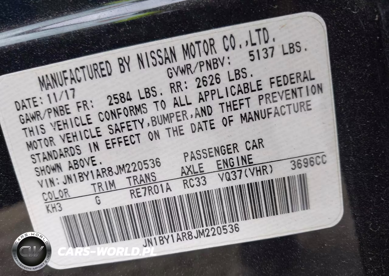 2018 Infiniti Q70 3.7X Luxe VIN:JN1BY1AR8JM220536 - 9