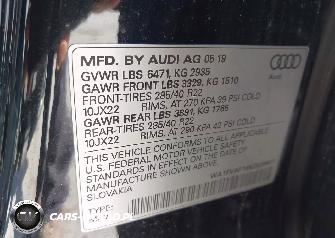 2019 Audi Q8 55 Premium VIN:WA1FVAF19KD039631 - 9