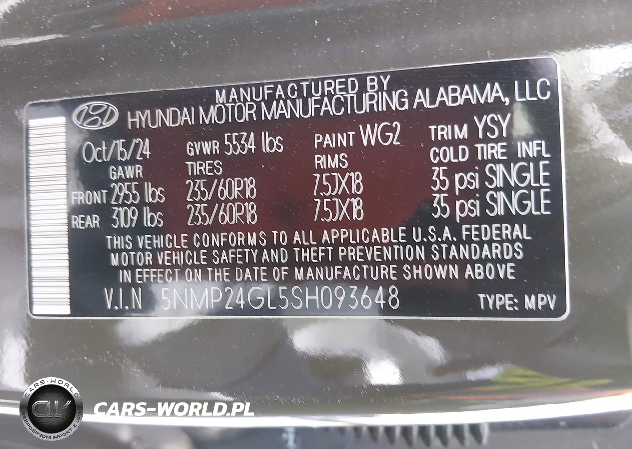 2025 Hyundai Santa Fe Sel VIN:5NMP24GL5SH093648 - 9