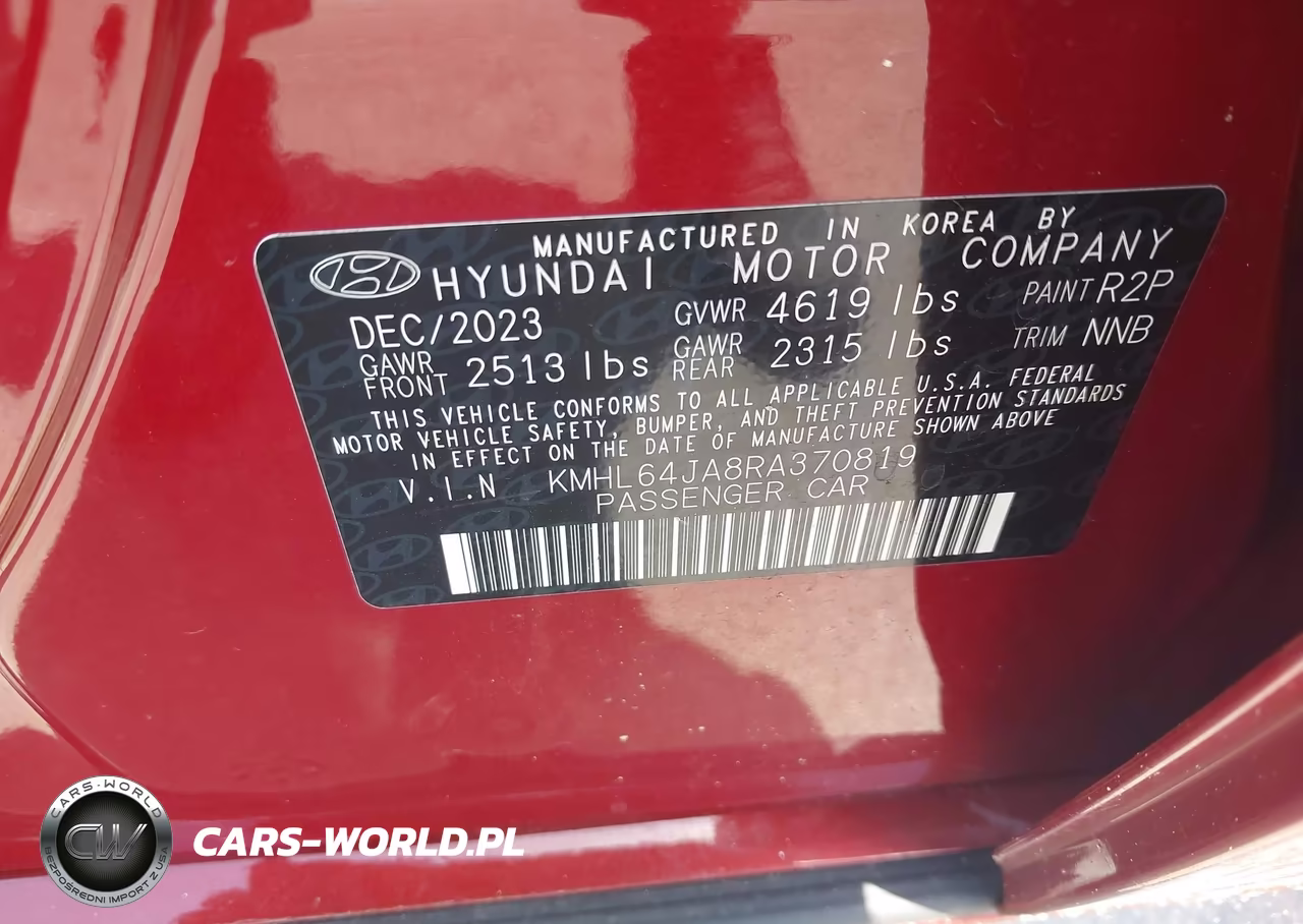 2024 Hyundai Sonata Sel VIN:KMHL64JA8RA370819 - 9