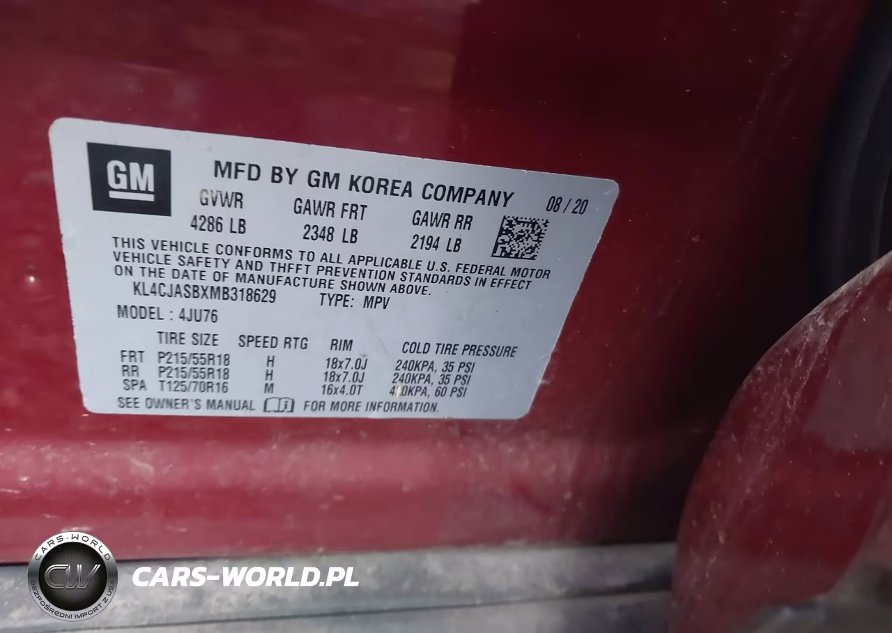 2021 Buick Encore Fwd Preferred VIN:KL4CJASBXMB318629 - 9