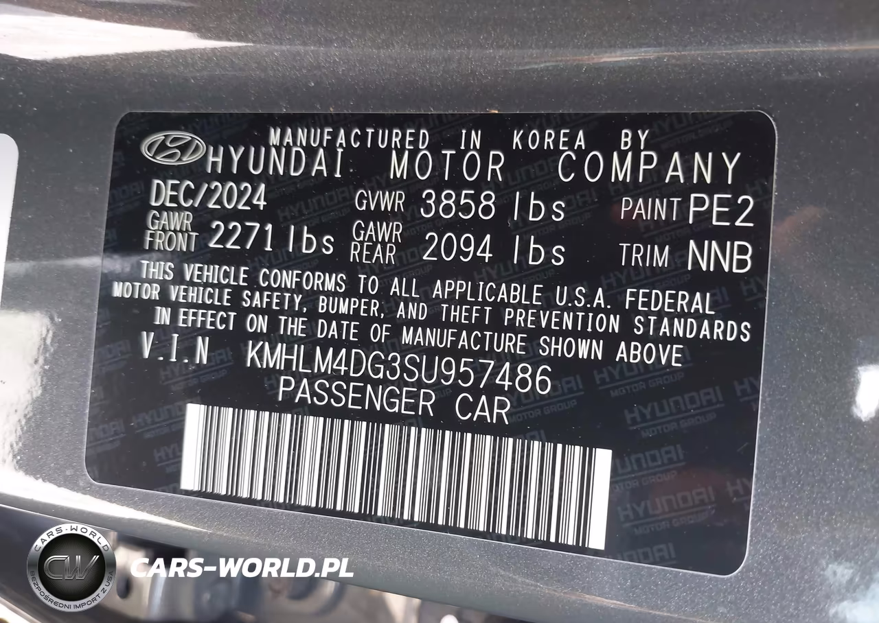 2025 Hyundai Elantra Sel Sport VIN:KMHLM4DG3SU957486 - 9